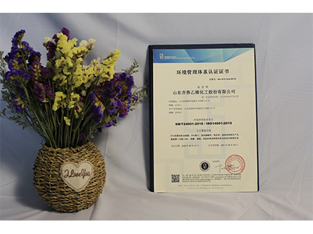 環境管理體系認證證書